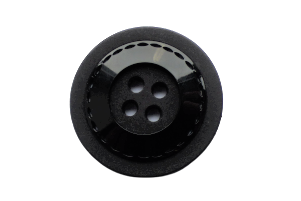 Black 4-Hole Plastic Buttons 