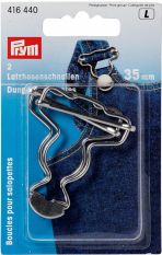 Prym Dungarees buckles brass 35 mm silver
