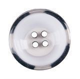 Clear Black Painted Button