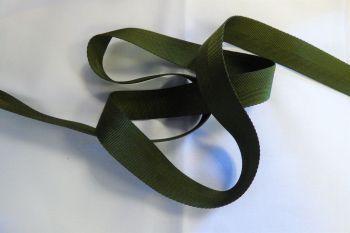 Polypropylene Webbing Tape 25mm - Olive/Khaki Green