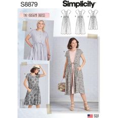 Simplicity 8879 Sewing Pattern - THE ORIGAMI DRESS